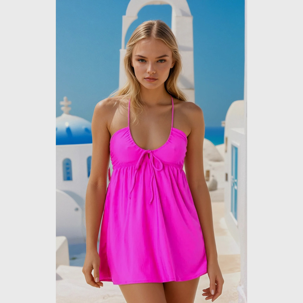 NWT Salt and Cove Scoopneck Pink Swim Cover-up Beach Resort Festival M